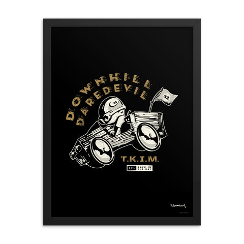 T.K.I.M. "Downhill Racer" Framed Poster