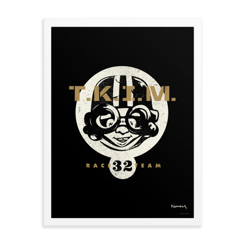 T.K.I.M. "Race Team" Framed Poster