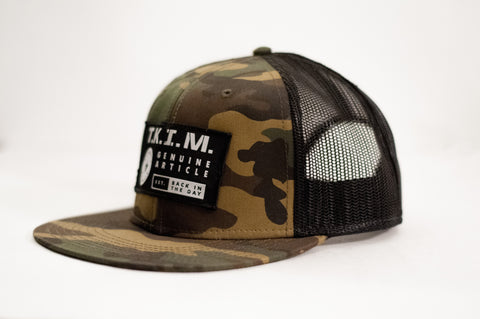 T.K.I.M. Patch Camo Snapback