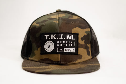 T.K.I.M. Patch Camo Snapback